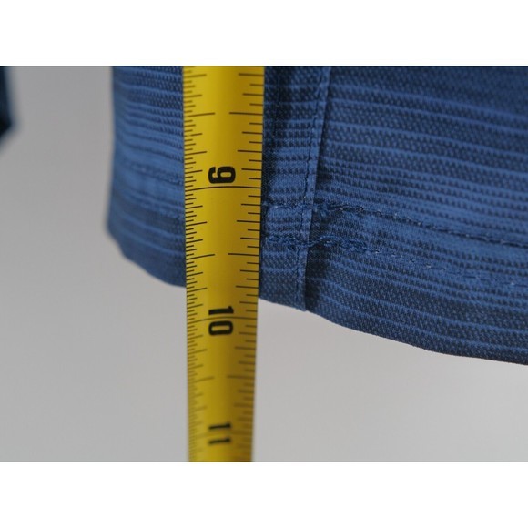 Quiksilver Dry Flight Men's Water Repellent Blue Striped Shorts Size See Measure - Picture 5 of 11